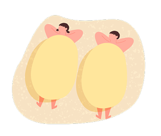 砂湯に入る人イラスト