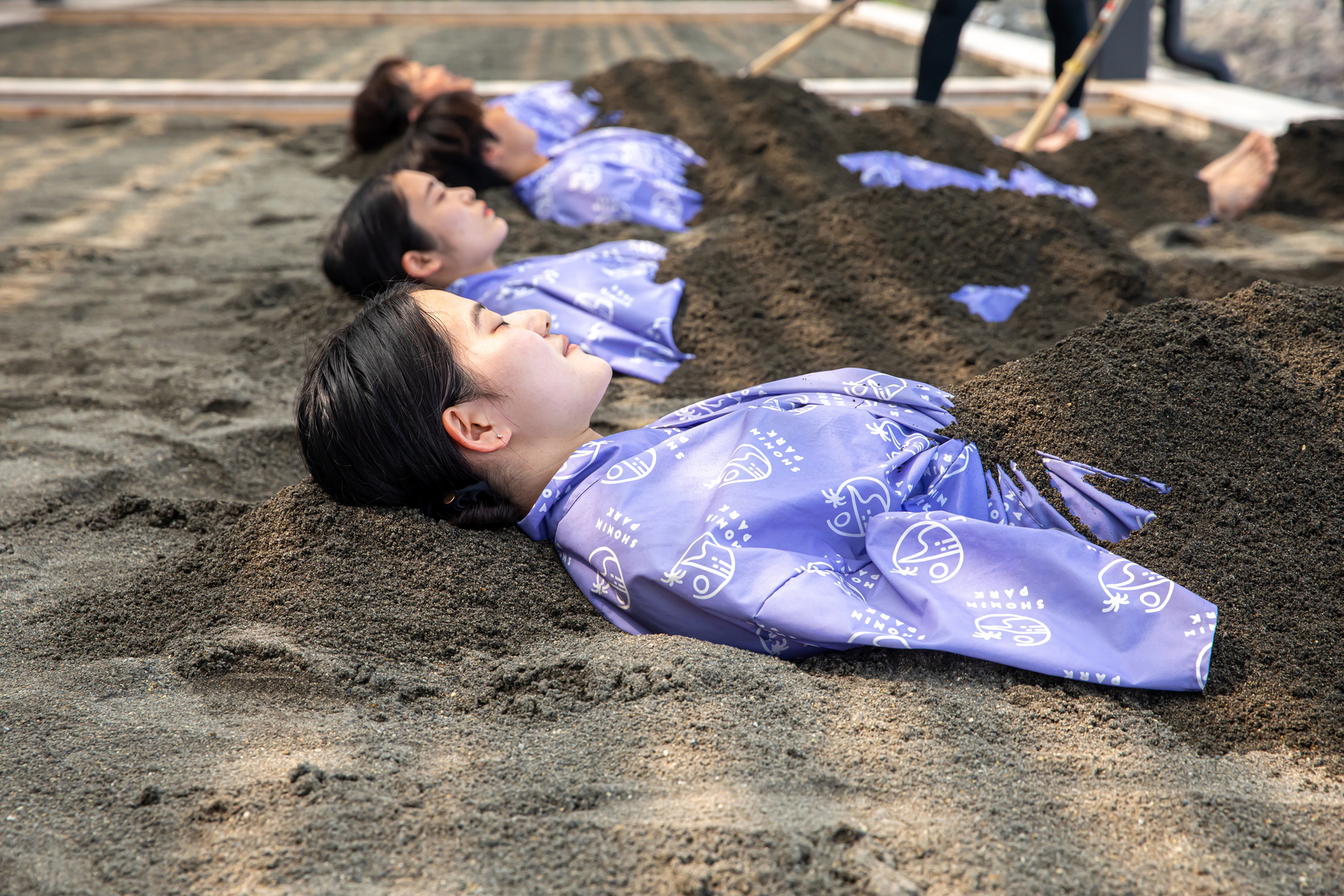 Sand SPA - 洗浄中