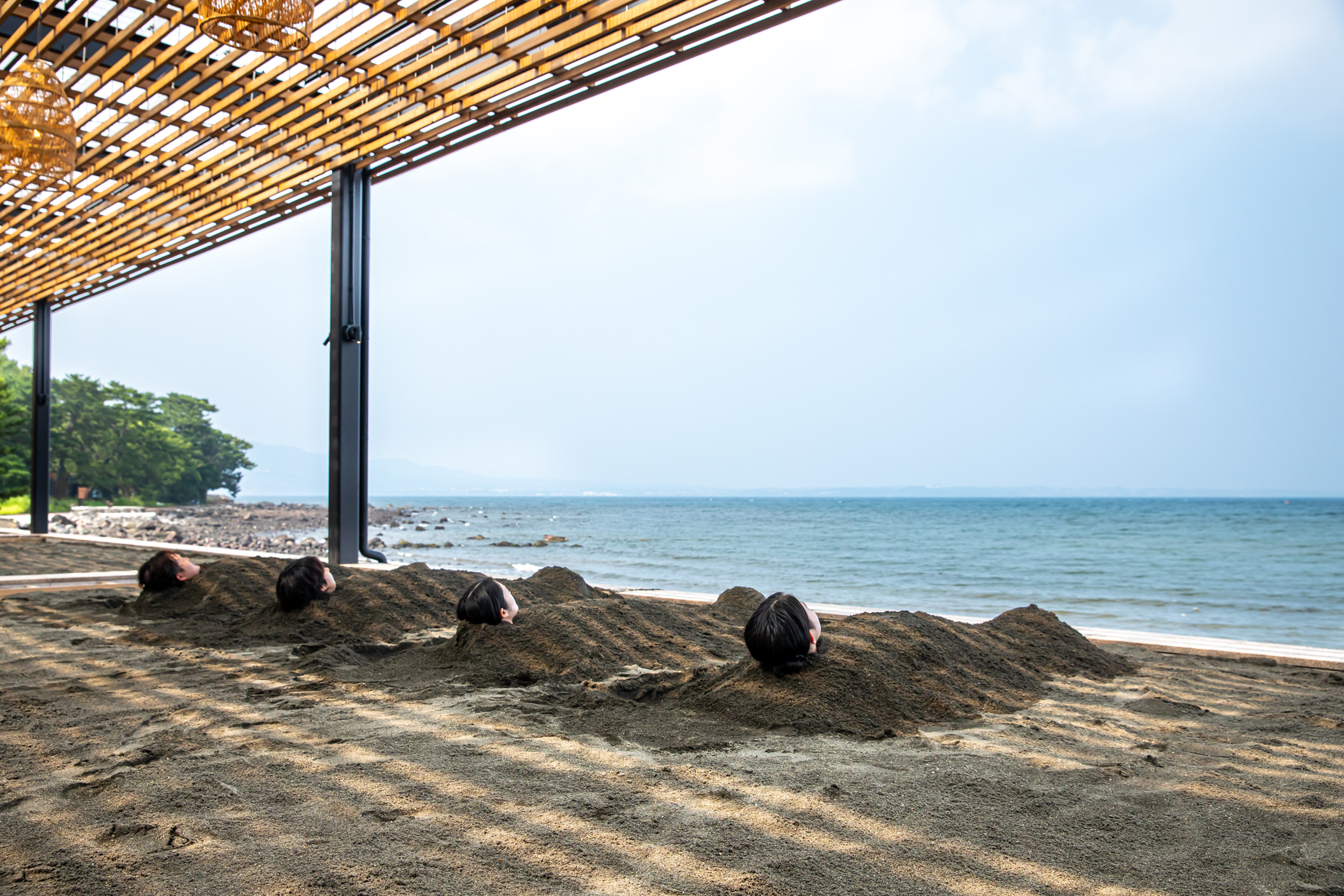 じんわりと体の芯から温まる砂湯